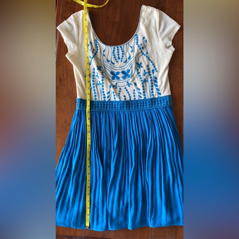 Cottage core lined twirly mini dress